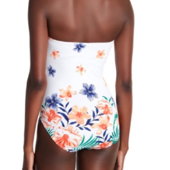 Tommy Bahama🌴Floral V-Wire Bandeau One-Piece Swimsuit🌴 - Picture 7 of 12
